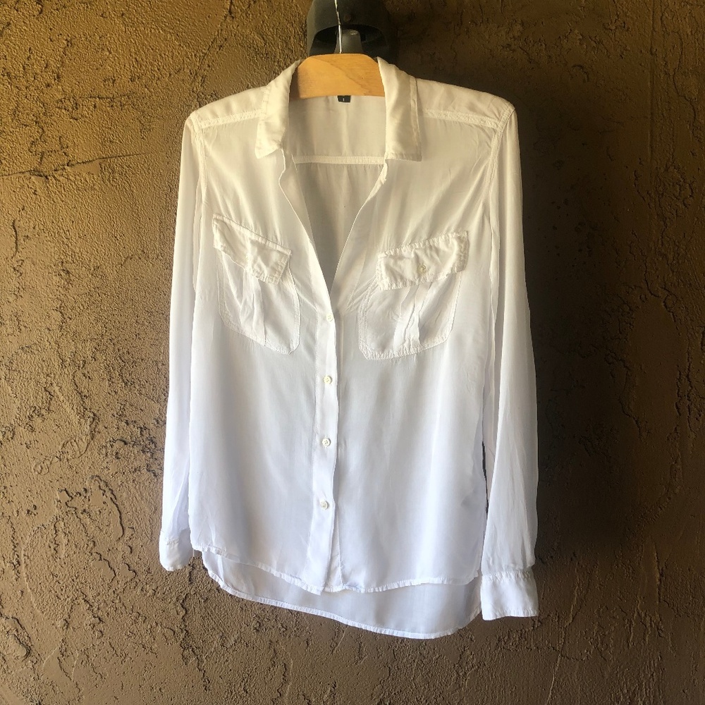 James Purse White Button Down Shirt